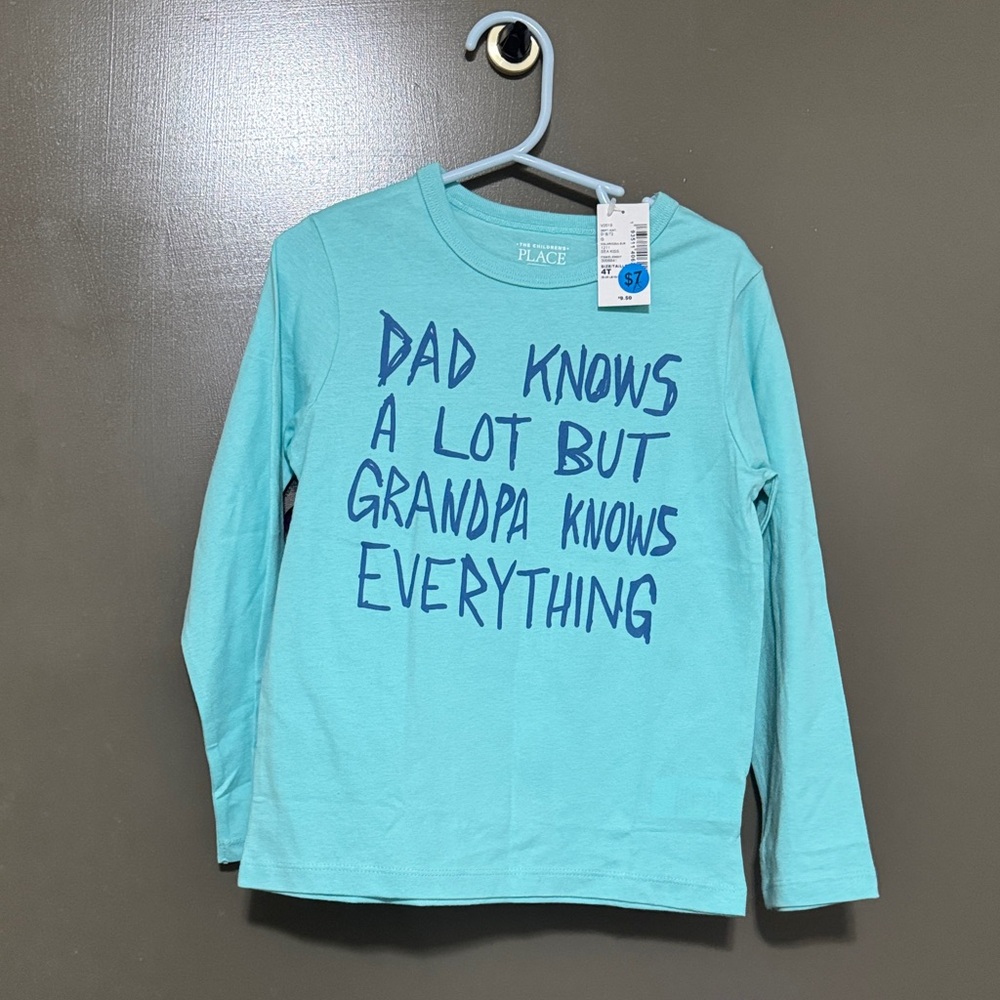 The Children's Place Aqua Long Sleeve Tee with Fun Print